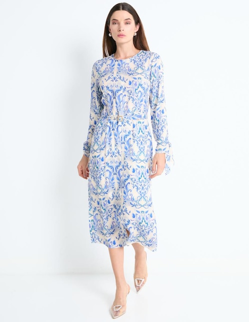 Vestido midi casual Rue de la Paix para mujer