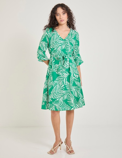 Vestido a la rodilla casual para mujer 1