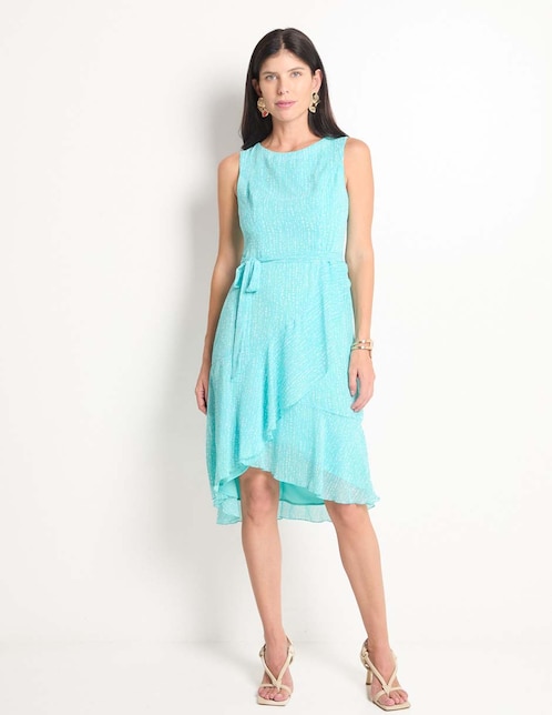 Vestido a la rodilla formal para mujer