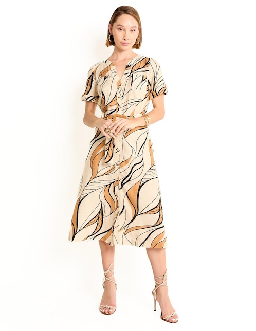 Vestido midi casual para mujer