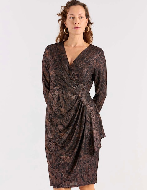 LONDON TIMES Vestido corto de fiesta London Times escote V