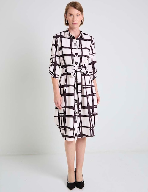 Vestido a la rodilla casual para mujer 1