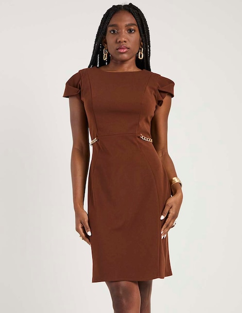 RUE DE LA PAIX Vestido arriba de la rodilla formal Rue de la Paix para mujer