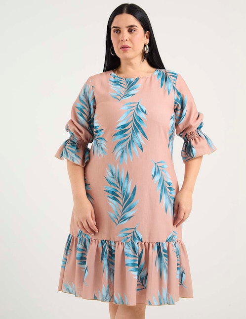 Vestido a la rodilla casual para mujer 1