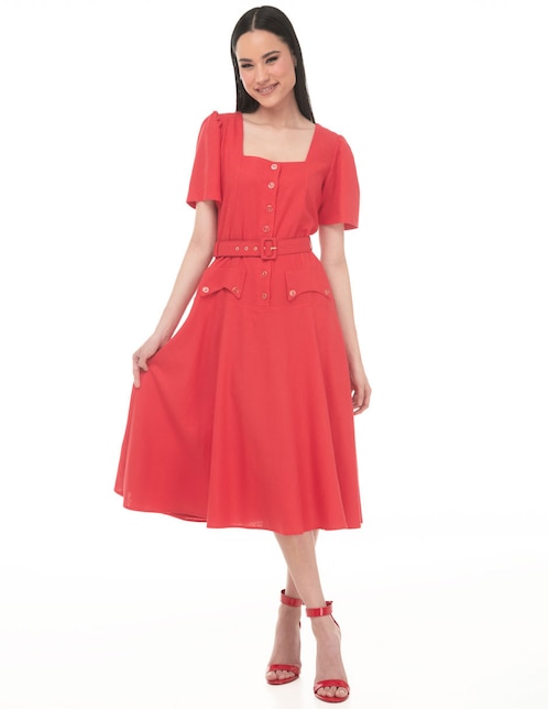 Vestido midi casual para mujer 1