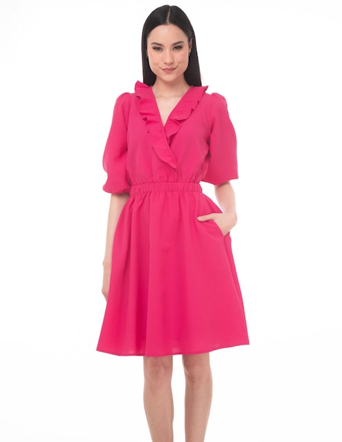Vestido a la rodilla casual para mujer 1