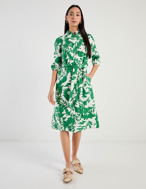 Vestido a la rodilla casual para mujer 1