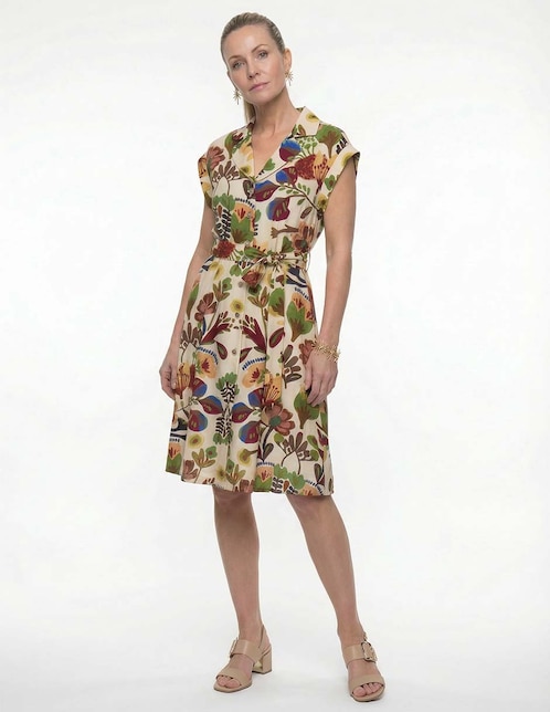 Vestido midi casual para mujer