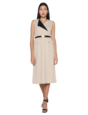 Vestido Midi Casual Calvin Klein Para Mujer