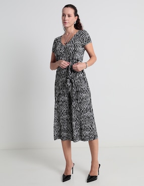 Jumpsuit Connected Apparel Estampado A Rayas Para Mujer