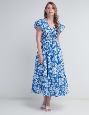 Vestido crop casual Lorenza Blau para mujer