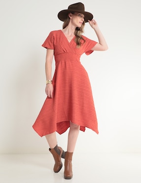 Vestido Midi Casual Rabbit Para Mujer