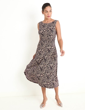 Vestido Midi Casual Connected Apparel Para Mujer