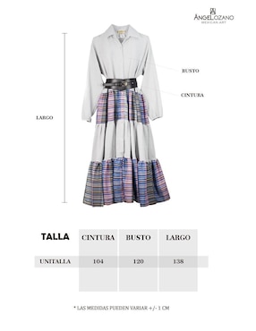 Vestido maxi casual Angelozano para mujer