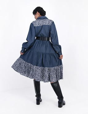 Vestido midi casual Angelozano para mujer