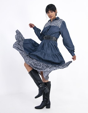 Vestido midi casual Angelozano para mujer