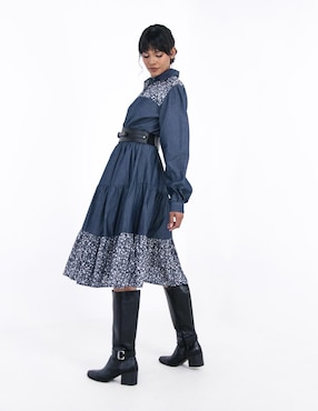 Vestido midi casual Angelozano para mujer