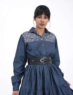 Vestido midi casual Angelozano para mujer