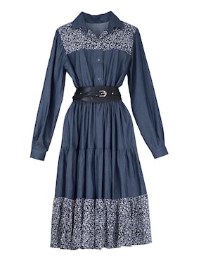 Vestido midi casual Angelozano para mujer