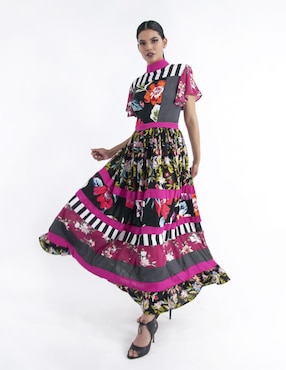 Vestido largo casual Angelozano para mujer
