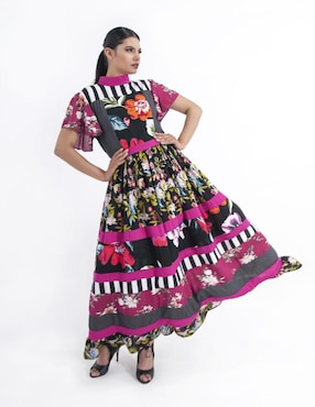 Vestido largo casual Angelozano para mujer