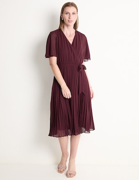 Vestido Midi Casual Sandra Darren Para Mujer