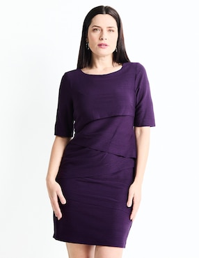 Vestido Mini Formal Connected Apparel Para Mujer