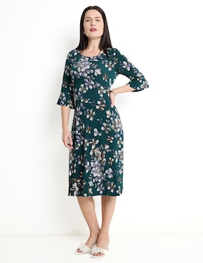 Vestido Midi Casual Connected Apparel Para Mujer