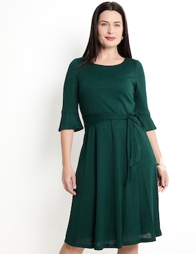 Vestido 3/4 Casual Connected Apparel Para Mujer