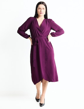 Vestido Midi Formal Connected Apparel Para Mujer