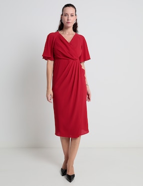 Vestido Midi Casual Karen Olivier Para Mujer