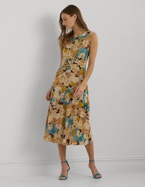 Vestido Midi Casual Lauren Ralph Lauren Para Mujer