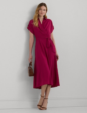 Vestido Midi Formal Lauren Ralph Lauren Para Mujer