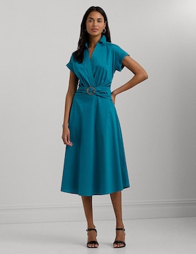 Vestido Midi Formal Lauren Ralph Lauren Para Mujer