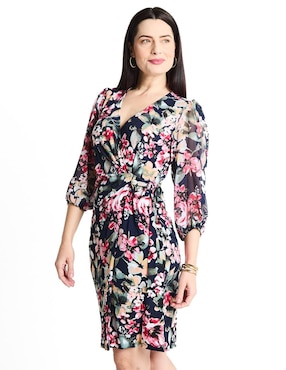 Vestido Corto Formal Connected Apparel Para Mujer