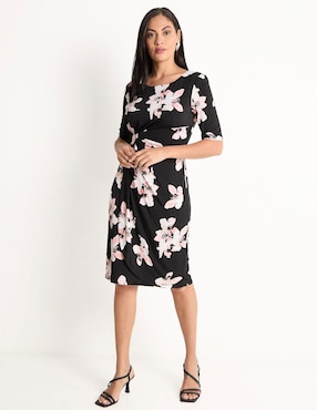 Vestido 3/4 Casual Connected Apparel Para Mujer