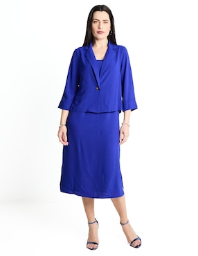 Vestido Midi Formal Connected Apparel Para Mujer