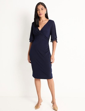 Vestido 3/4 Formal Connected Apparel Para Mujer