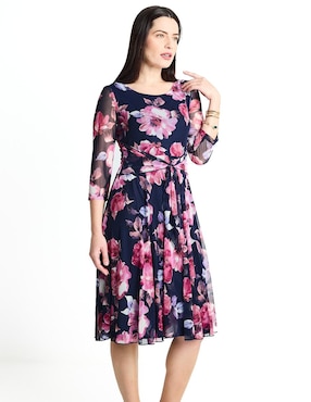 Vestido 3/4 Casual Connected Apparel Para Mujer