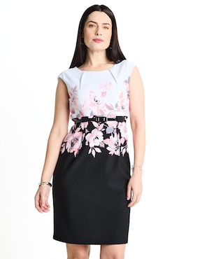 Vestido A La Rodilla Formal Connected Apparel Para Mujer