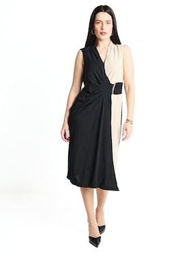 Vestido Midi Formal Connected Apparel Para Mujer