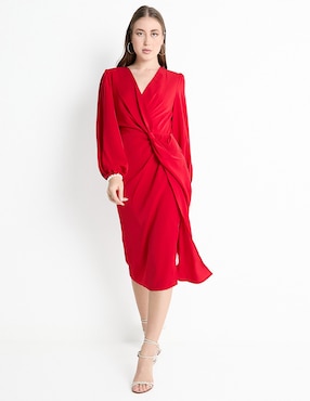 Vestido Midi Formal DKNY Para Mujer