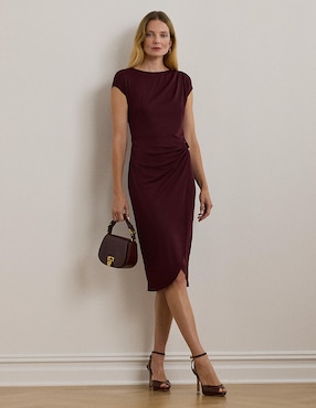 Vestido Midi Formal Lauren Ralph Lauren Para Mujer