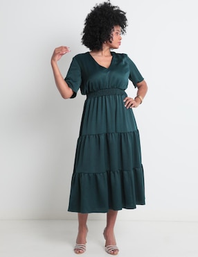 Vestido Midi Casual Rue De La Paix Para Mujer