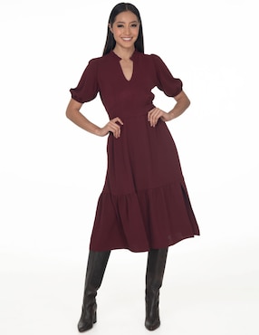 Vestido Midi Casual Sarah Bustani Para Mujer