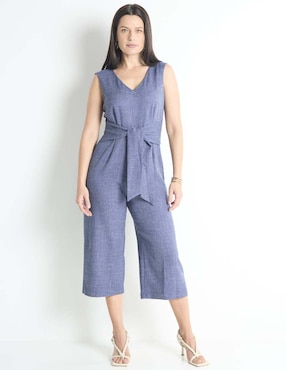 Jumpsuit Connected Apparel estampado jaspeado para mujer