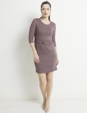 Vestido Corto Casual Toscano Para Mujer