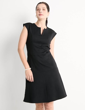 Vestido A La Rodilla Casual Toscano Para Mujer