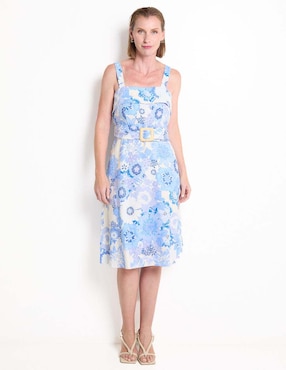 Vestido 3/4 casual London Times para mujer