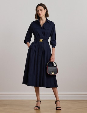 Vestido Midi Formal Lauren Ralph Lauren Para Mujer